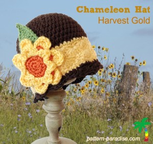 Chameleon Hat - Harvest Gold by Pattern Paradise