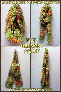 Fall Harvest Infinity Scarf by Calleigh's Clips & Crochet Creations