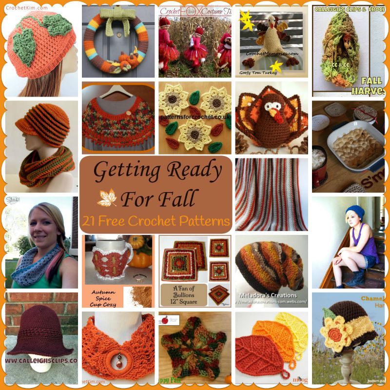 Getting Ready for Fall ~ 21 FREE Crochet Patterns