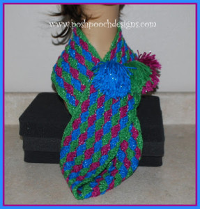 Gumdrop Sparkle Cowl by Posh Pooch Designs