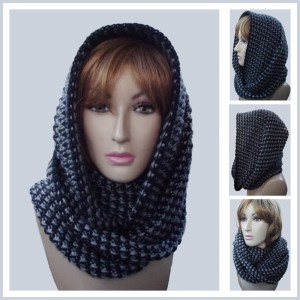 Yin and Yang Infinity Cowl by CrochetN'Crafts