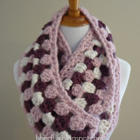 Cherries In Bloom Infinity Scarf by Fiber Flux