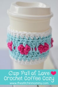 Cup full of Love Coffee Cup Cozy by The Stitchin' Mommy
