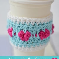 Cup full of Love Coffee Cup Cozy by The Stitchin' Mommy