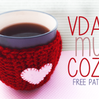 Valentine's Day Mug Cozy by Little Monkeys Crochet