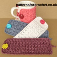 Simple Mug Cozy by Patterns For Crochet