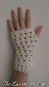 Lazy Daisy Fingerless Gloves by The Lavender Chair