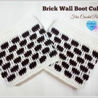 Brick Wall Boot Cuffs by Crochet For You