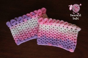 Canna Lily Crochet Boot Cuff by Dearest Debi