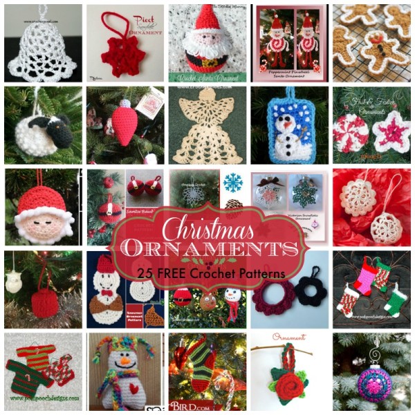 Christmas Ornaments ~ FREE Crochet Patterns
