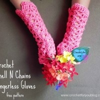Shell N Chains Fingerless Gloves by Crochet For You