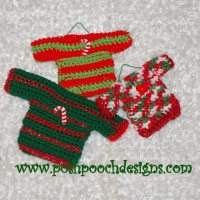 Mini Sweater Ornaments by Posh Pooch Designs
