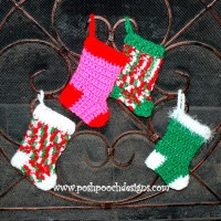 Mini Christmas Stockings by Posh Pooch Designs