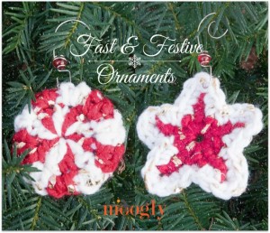 Fast and Festive Crochet Christmas Ornaments by Moogly