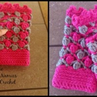 Floating Petals Fingerless Gloves by Diane Hunt for Cre8tion Crochet