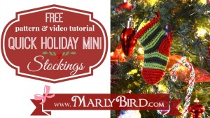 Quick Holiday Mini Stocking by Marly Bird