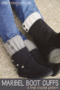 Maribel Boot Cuffs by Little Monkeys Crochet