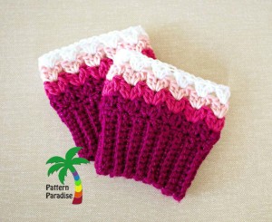 Sweetheart Boot Cuffs by Pattern Paradise