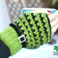 X Stitch Fingerless Gloves by Pattern Paradise