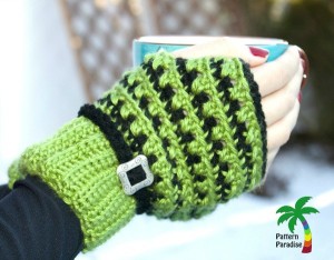 X Stitch Fingerless Gloves by Pattern Paradise