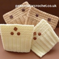 Patterned Boot Cuffs by Patterns For Crochet