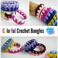 Colorful Crochet Bangles by Crochet For You