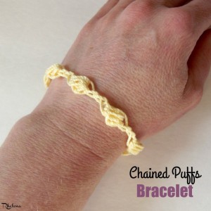 Chained Puffs Bracelet by CrochetN'Crafts