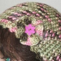 Ruffled Flower Embellishment by Home Made Hats by Cheryl