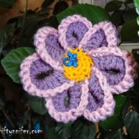 Funky Flower Motif by Niftynnifer's Crochet & Crafts