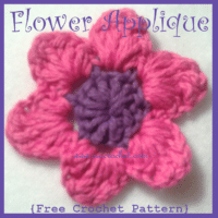 Flower Applique by Oui Crochet