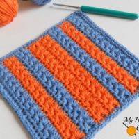 Star Stitch Dishcloth by My Hobby is Crochet