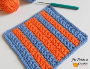 Star Stitch Dishcloth by My Hobby is Crochet