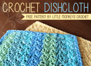 Crochet Dishcloth by Little Monkeys Crochet