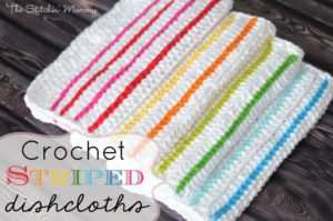 Striped Dishcloths by The Stitchin' Mommy