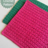 Easy Crochet Dishcloth by My Hobby is Crochet