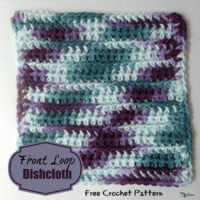 Front Loops Dishcloth by CrochetNCrafts