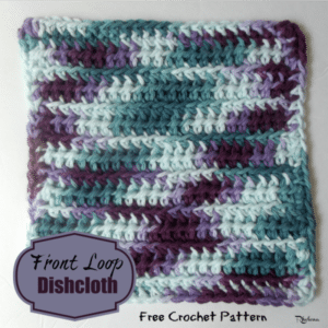 Front Loops Dishcloth by CrochetNCrafts