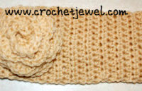 Headband with Flower by Crochet Jewel