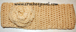 Headband with Flower by Crochet Jewel
