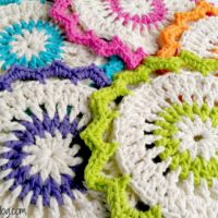 Lotus Bloom Dishcloth by Fiber Flux