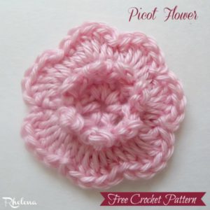 Picot Flower by CrochetNCrafts