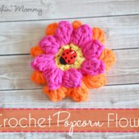 Crochet Popcorn Flower by The Stitchin' Mommy