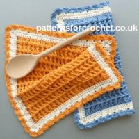 Cotton Dishcloth by Patterns For Crochet