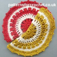 Round Dishcloth by Patterns For Crochet