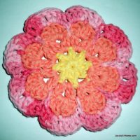 Large Flat Flower Motif or Coaster by Jessie At Home