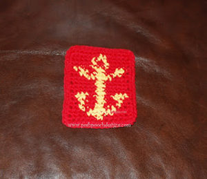 Anchor Graph Coaster by Posh Pooch Designs