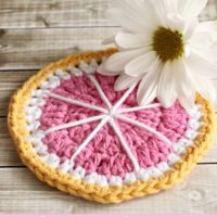 Grapefruit Coaster by Daisy Cottage Designs