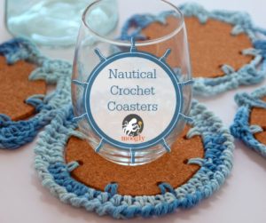 Nautical Crochet Coasters by Moogly