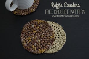 Raffia Coasters by The Stitchin' Mommy