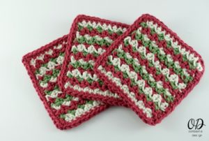 Simple Striped Coasters by Oombawka Design